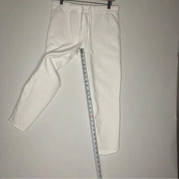 Frank & Eileen Christine Tulip Ankle Sweatpants White Sz M Medium EUC Cabincore - Picture 11 of 16